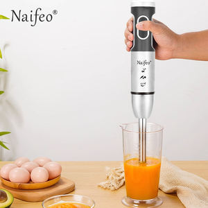 Mixeur plongeant à vitesse variable 400W en acier inoxydable 304 avec moteur CE 220V, pour la préparation de nourriture pour bébé, de smoothies et de soupes à la maison - Product Image 5