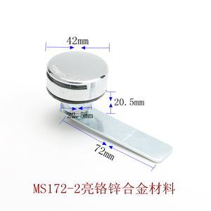 Serrure cylindrique Haitan MS172-3, loquet rotatif 60 mm, poignée de porte d'armoire en alliage de zinc - Product Image 2