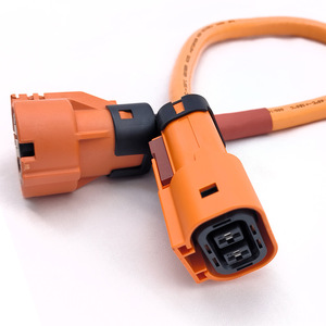 ชุดสายไฟแรงดันสูง Ev 2 แกน ฉนวนซิลิโคน ตัวนำทองแดงบริสุทธิ์ ขั้วต่อกันน้ำ Ip67 ความยาว 1 เมตร - Product Image 1