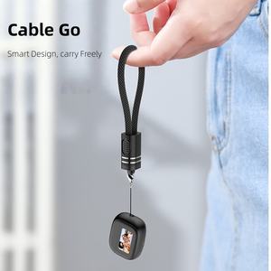 Cable de Carga Personalizado con Molde PD de 27 W, Tipo-C a L, con Cordón de Nailon y Llavero, con Carga Rápida para <span class=keywords><strong>iPhone</strong></span> <span class=keywords><strong>14</strong></span> y 13 Pro - Product Image 1
