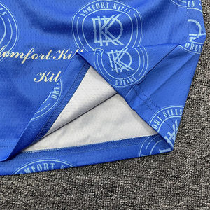 Pantalones cortos de gimnasio de entrenamiento de malla de sublimación personalizada para hombres, cintura media, decoración Vintage, tela de lona, método de tejido no tejido - Product Image 3