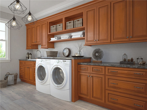 Estilo alemán de madera maciza MDF de piedra de cuarzo Modular clásico del Gabinete de cocina - Product Image 3