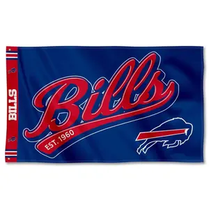 Buffalo Bills 3x5ft personnalisé pour NFLteams bannière drapeau de mascotte en Polyester de haute qualité pour les fêtes de stade et de hayon numérique - Product Image 4