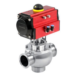 Donjoy Sanitaire SS304/ 316L 1 ''-4'' Manuel Arc <span class=keywords><strong>Valve</strong></span> Structure Régulatrice Coupe Réservation Média Avec Nettoyeur Flexible - Product Image 3