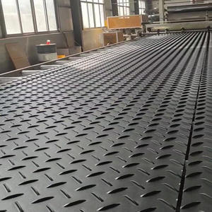 4x8ft <span class=keywords><strong>HDPE</strong></span>建設ロードトラックマット滑らかな一時的な地面保護ボードカットサイズの光アプリケーションゴムシート - Product Image 4