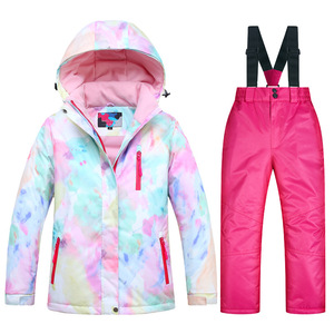 <span class=keywords><strong>Combinaison</strong></span> <span class=keywords><strong>de</strong></span> <span class=keywords><strong>ski</strong></span> d'hiver à capuche épaisse pour garçons et filles, imperméable et antibactérienne - Product Image 6
