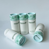 Baume à lèvres et stick solaire biodégradable en tube de papier recyclé, fait main, déodorant push-up, bio, format personnalisé