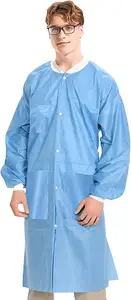 Customization Unisex Lab Coat Dust-proof Disposable Lab Coat