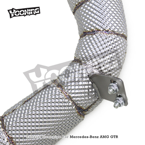 Collecteur d'échappement SS304 pour Mercedes-Benz AMG GT GTS GTR GTC C190 4.0T 2014-2020, haute qualité, flux libre - Product Image 3