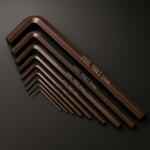 HX 0,7mm-42mm S2 acero rojo acero al carbono tratamiento llave Allen llave extremo plano brazo largo FORMA DE L llave hexagonal <span class=keywords><strong>Alan</strong></span> Keys llave Allen hexagonal - Product Image 6