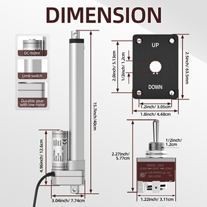 ขายส่งมอเตอร์เชิงเส้นกันน้ำ 12V 3000N สำหรับงานหนัก ขนาด 250 มม. ความเร็ว 5 มม./วินาที ระบบอัตโนมัติ ได้รับการรับรองมาตรฐาน Rohs CE สำหรับรถบ้าน ใช้งานกลางแจ้ง และในบ้าน - Product Image 4