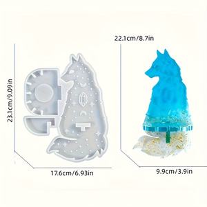 Stampo in Silicone per Candele a Forma di Totem di <span class=keywords><strong>Lupo</strong></span>, Decorazione da Parete per la Casa - Product Image 2