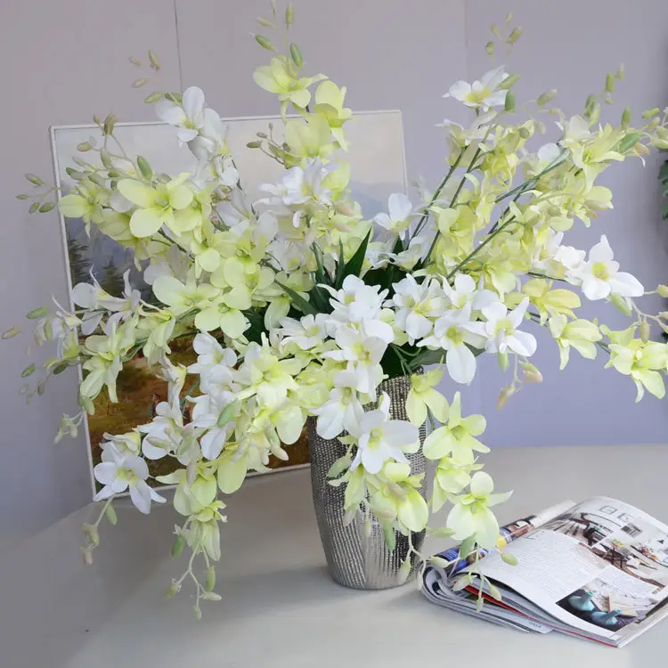 Artificielle Blanc Rose Bleu Cattleya Fleurs Réaliste Orchidée Pour La Maison De Mariage Décorations De Table