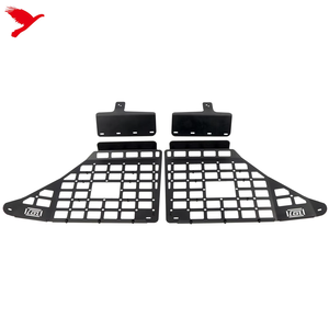 トヨタ4ランナー2010-2024用リアウィンドウ収納モールパネルシステム荷物キャリアカーゴラックアルミ - Product Image 1