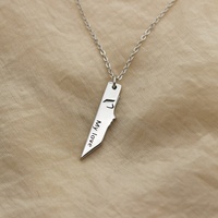 Ensemble magnétique pour couple MECYLIFE, 2 pièces, collier avec pendentif « One Kiss Love », colliers assortis pour amoureux