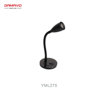 Lumière de tête de lit LED flexible DAMAVO 12V/24V, montage mural, commande tactile, port USB, éclairage intérieur pour camping-car, caravane, camion