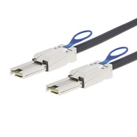 Kabel SFF-8644 ke SFF-8088 Mini SAS HD Eksternal 12Gbps 0.8M untuk Penyimpanan RAID Server