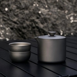 180ml tinh khiết Titanium <span class=keywords><strong>Tea</strong></span> Set TA1 hai lớp chịu Nhiệt Trà <span class=keywords><strong>Maker</strong></span> - Product Image 1