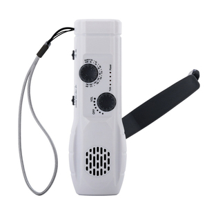 Precio de fábrica barato Linterna de mano multifunción Radio SOS Alarma Sonido Teléfono móvil Carga de emergencia - Product Image 4