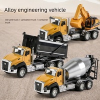 1/50 alliage télécommande route Construction camion jouet-tirer vers l'arrière camion de lutte contre l'incendie réaliste pelle véhicule pour enfants cadeau