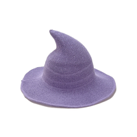 Gorro de Lana Tejido Plegable Unisex para Uso Diario, Fiestas, Pesca, Navidad, Halloween, Disfraz de Bruja, Accesorio de Disfraz y Uso Diario