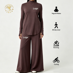 Pantalones Deportivos de Secado Rápido con Orificios para los Pulgares y Cordón Ajustable, Ropa Deportiva Islámica de Primera Calidad para Mujer, Corte Modesto - Product Image 3