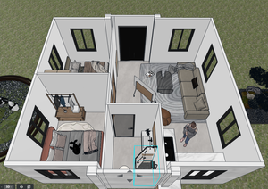<span class=keywords><strong>Appartement</strong></span> conteneur extensible contemporain en panneaux sandwich en acier à économie d'énergie pour la <span class=keywords><strong>location</strong></span> de logements étudiants et dortoirs - Product Image 4