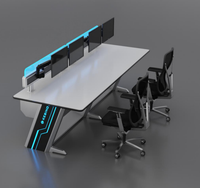 Prix d'usine Kesino Console de salle de commande ergonomique en métal de nouvelle conception Console d'opérateur de centre de commande de diffusion