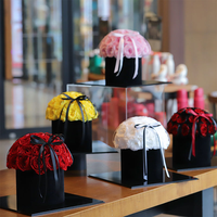 2026 Nieuwe Stijl Valentijnsdag Moederdag Afstudeercadeau Ge conserveerde Rozen Koepeldoos Eeuwige Bloem Transparant Acryl LED