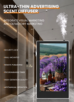 Difusor de Aroma Publicitario de Pared con Pantalla LED de 18.5 Pulgadas, con Bloqueo y Control por Aplicación