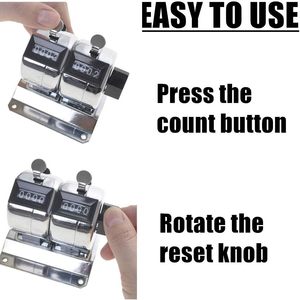 Contador de conteo de escritorio de molinos manuales 2025 con base de múltiples unidades Contador Clicker para inventario de personas de eventos - Product Image 6
