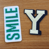 Patch personnalisé en lettres perlées, initiales, appliqué, badge à coudre ou à repasser pour vêtements de filles, vestes, sacs, chapeaux, chaussures