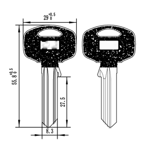 กุญแจทองเหลืองสำหรับล็อกตัวแทนจำหน่ายและร้านค้าปลีก - Product Image 6