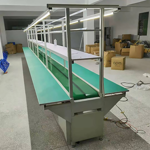 Sistema di Trasporto a Nastro per l'Industria Elettronica, Tavolo di Lavoro per Linea di Assemblaggio di Grado Alimentare per TV - Product Image 1