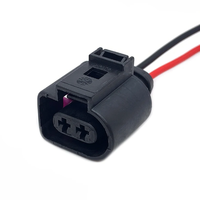 Koil pengapian otomatis, colokan Sensor klakson konektor tahan air dengan VW kabel untuk VW 2/3/4/5/6/8/10 Pin 3.5mm