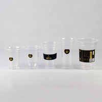 420ML 500ML 600ML 700ML 1000ML Op maat bedrukte transparante biologisch afbreekbare wegwerp plastic PP PET PLA beker met deksel