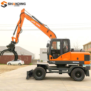 SHANDING Envío Gratuito CE EURO 5 Miniexcavadora de Ruedas para Uso Doméstico, Excavadora de Jardín, Miniexcavadora Kubota - Product Image 3