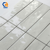 Mosaïque de carreaux de porcelaine gris crème Archaize pour murs et sols, cuisine, salle de bain, salon, carreaux d'art faits à la main, antibactériens