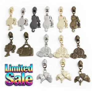 Offre Limitée : Tirettes de <span class=keywords><strong>Fermeture</strong></span> <span class=keywords><strong>Éclair</strong></span> en Nylon avec Tête Métallique Dorée et Logo, Curseurs de <span class=keywords><strong>Fermeture</strong></span> <span class=keywords><strong>Éclair</strong></span> pour Sacs/Vêtements - Product Image 4