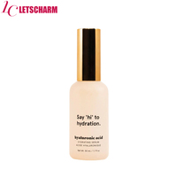 OEM/ODM pelembap hidrasi Serum asam hialuronat Anti Penuaan Label pribadi kustom untuk target wajah kerutan garis halus