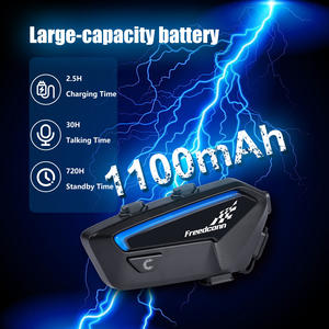 FX Motorradhelm-Intercom-Headset mit langer Akkulaufzeit und integriertem Bluetooth für Gruppenkommunikation - Product Image 4