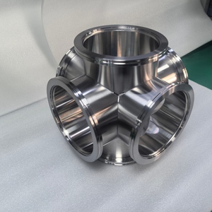 ข้อต่อสแตนเลสสตีลแบบ UHV สำหรับท่อสุญญากาศ CF 5 ทาง - Product Image 2