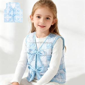 Vêtements pour filles printemps et automne, manteau chaud pour enfants, veste sans manches épaisse pour bébé, <span class=keywords><strong>gilet</strong></span> matelassé pour fillette - Product Image 1