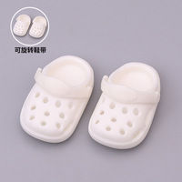 Chaussures trouées pour poupées Bubu, style Mini Crocs, semelles trouées, adaptées aux poupées en peluche de 10 cm, 15 cm et poupées Bubu de 17 cm