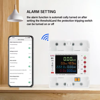 TUYA WiFi intelligent bidirectionnel énergie puissance kWh mètre fuite sur sous-tension protecteur relais interrupteur limite de courant EAEMP3C