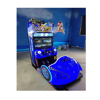 Simulateur de parc d'attraction intérieur Kids Mini Happy Racing Arcade Video Car Game Machine Racing Cars Games