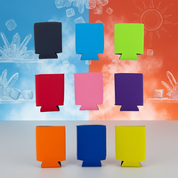 Coozies de bière de support trapu personnalisé avec logo bouteille mince néoprène isolé vierge sublimation peut manchon refroidisseur