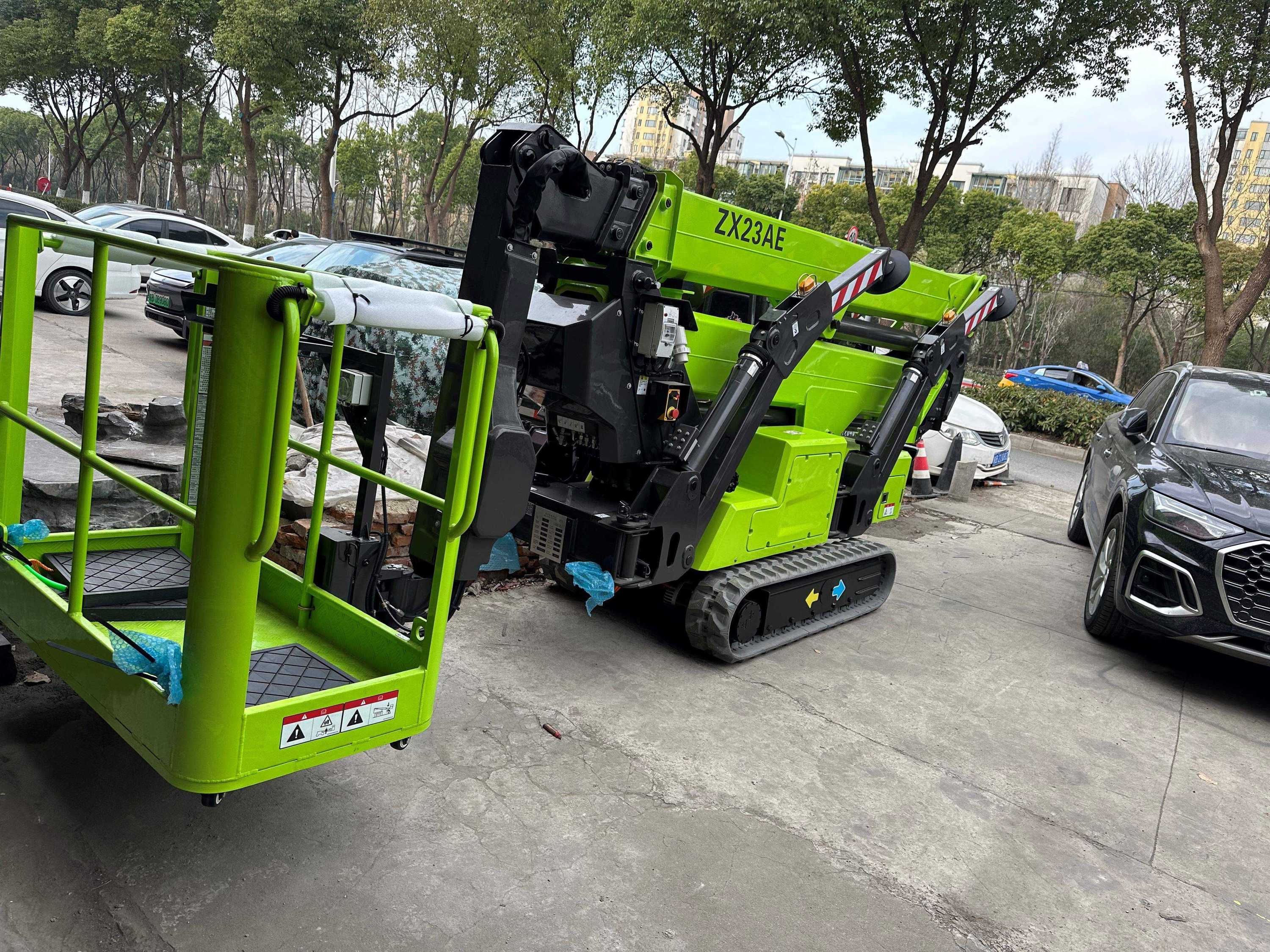 Compact 23m 27m Electric Spider Lift ZX23AE ZX27AE Flexible Aerial