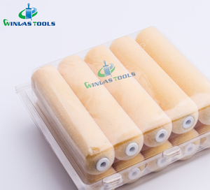 Recharge de rouleau à peinture en mousse industrielle Flock DIY, couleur pêche, 6 pouces, manchon de rouleau à peinture OEM - Product Image 2