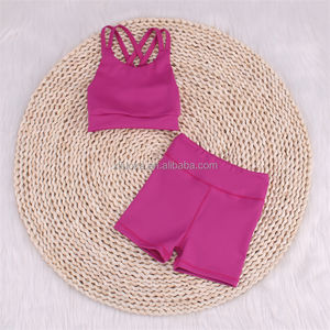 Schneller Versand 2-teiliges Yoga-Workwear Großhandel Kinder Fitnessstudio-Bekleidungsset neues Design Kinder Sportbekleidung Outfit - Product Image 6